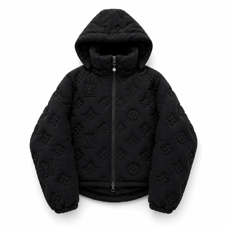 "LV" Puffer Jacke Schwarz - Damen