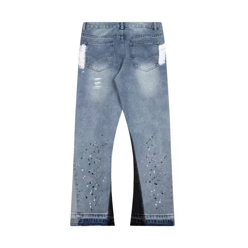 "Painted" Flared Denim – Ansicht 2